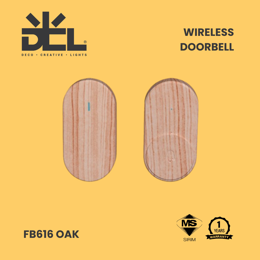 [DCL] FB616 OAK Wireless Doorbell